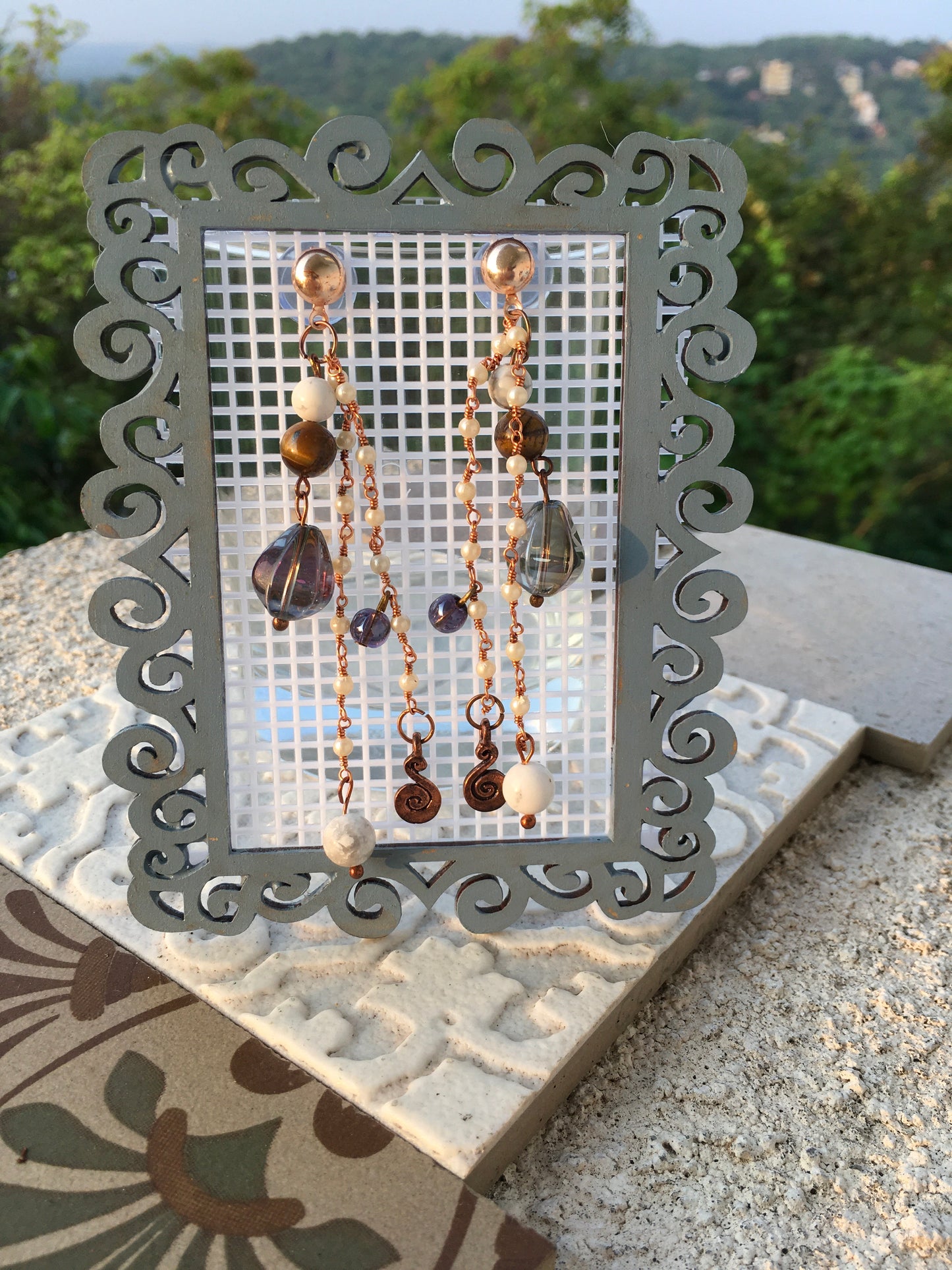 Howlite absorbs your anger and any anger that is directed towards you. It is connected with your third eye and crown chakra thus it formulates ambitions, both spiritEarringsSpectakMoonlight Magic