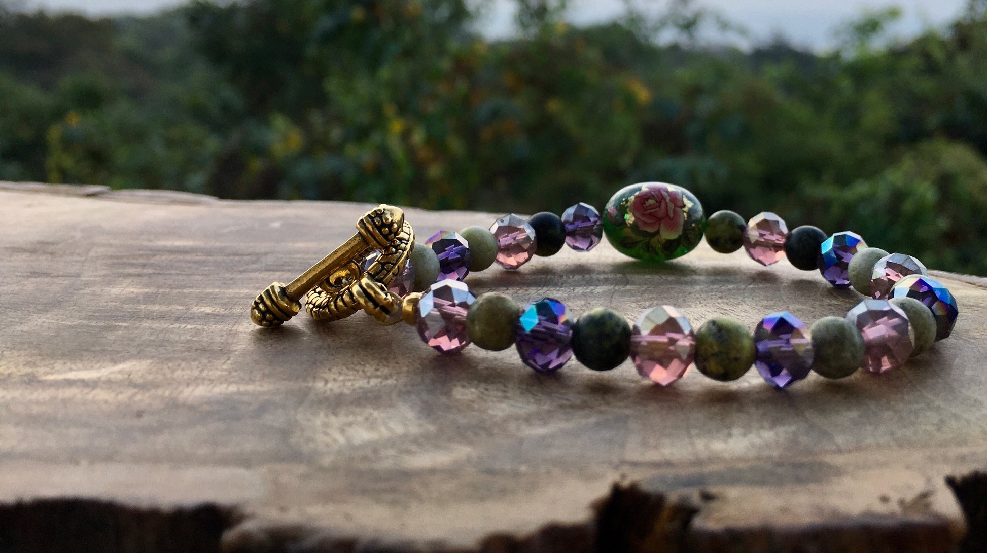 May this serpentine bracelet assist the conscious direction of healing energy towards the problem areas of your life. Serpentine is known to correct mental and emotiBraceletsSpectakBlushing Rose