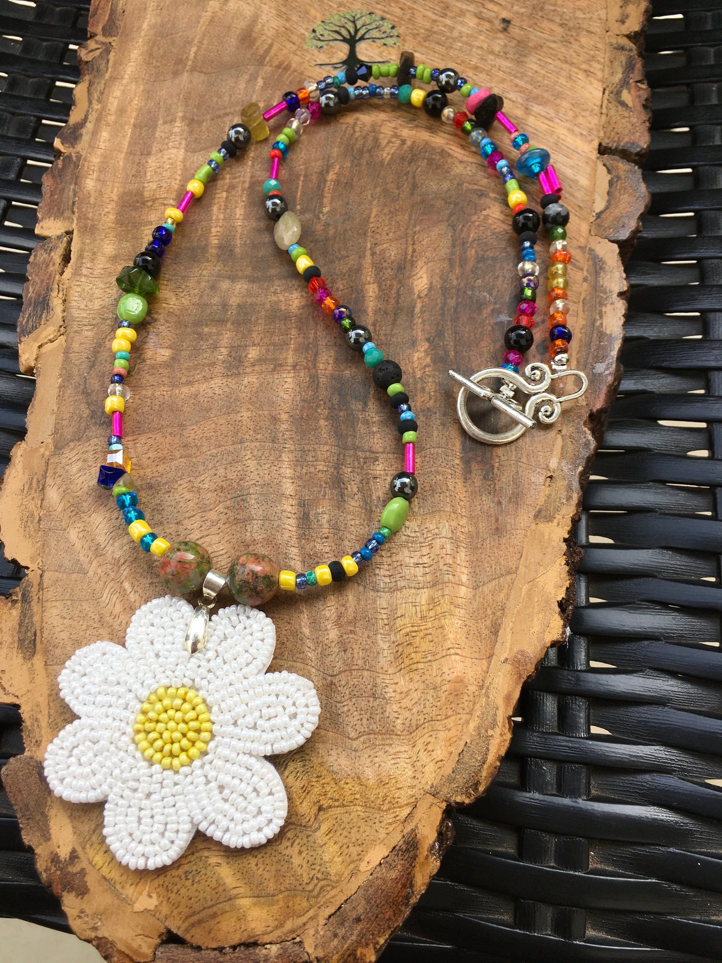 May this multi crystal necklace with Unakite,serpentine,hematite obsidian and spider web Jasper connect with the universal energies and amplify your intentions to maNecklacesSpectakFlowering