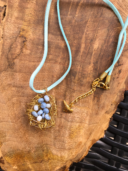 Snuggle up with serenity! This blue opal pendant cradles your spirit, soothing emotions and allows you to speak your truth.
Chakra: throatNecklacesSpectakSkyward Dreams