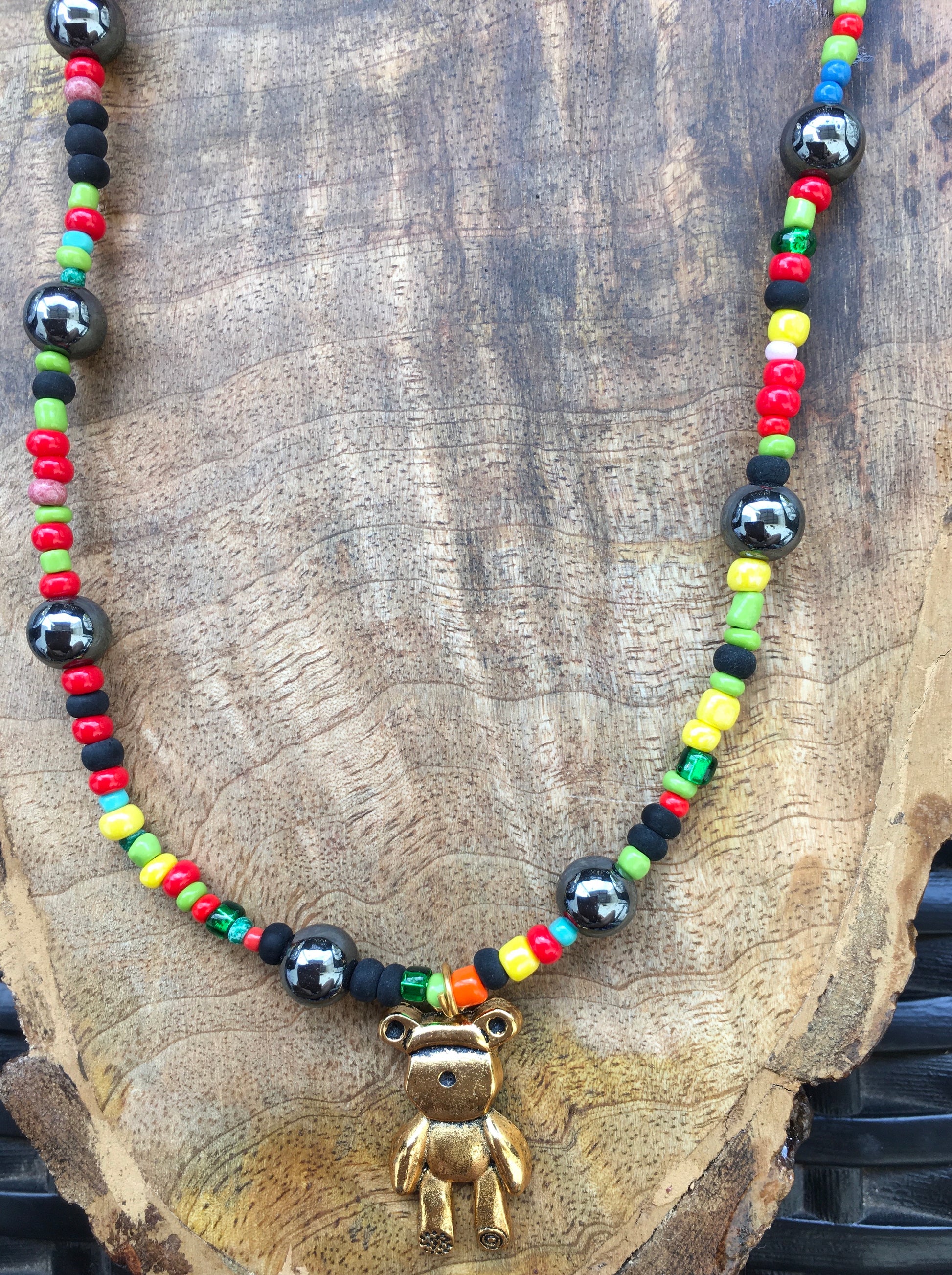 May this hematite necklace ground and protect you. Hematite connects us to the earth, making us feel safe and secure. Which in turn gives us a safe space to create hNecklacesSpectakBear Necessities