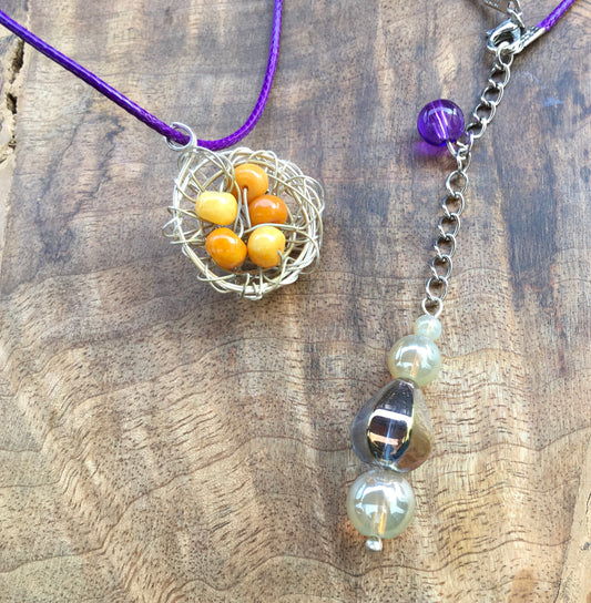 May this yellow opal necklace uplift and revitalize you. Yellow opals resonate with the solar plexus chakra and is believed to remove obstacles, particularly self imNecklacesSpectakYellow Songbird