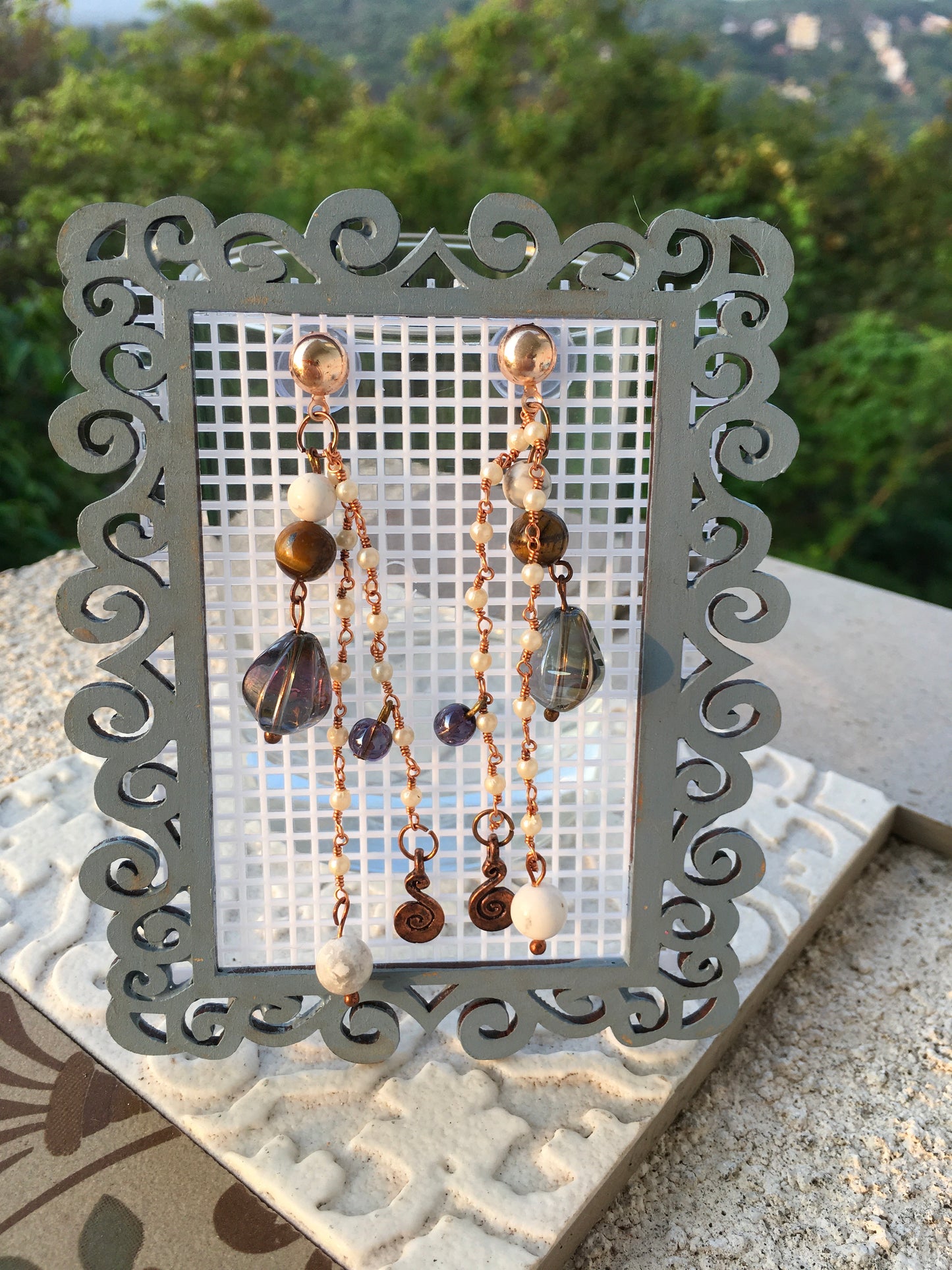 Howlite absorbs your anger and any anger that is directed towards you. It is connected with your third eye and crown chakra thus it formulates ambitions, both spiritEarringsSpectakMoonlight Magic