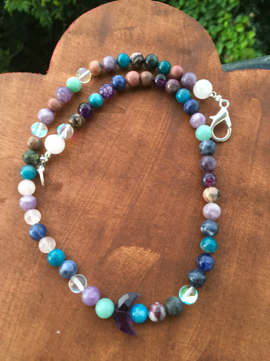 Connect with the celestial energies of the universe through this multi crystal necklace, amplifying your intentions to manifest guidance, spiritual healing and intuiNecklacesSpectakCelestial Dreams