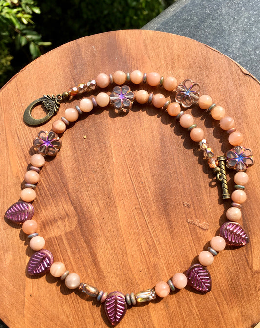 Peach Bloom Necklace